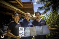 Tai, De Soto, & Kikvadze holding a deficient Peruvian title chain, part of Hernando de Soto's presentation document